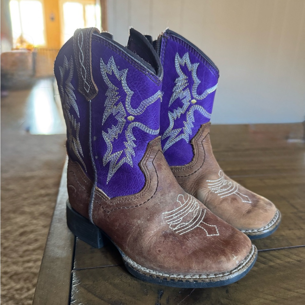 Ariat kids tombstone western boots size 5